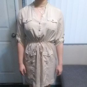 Tan dress